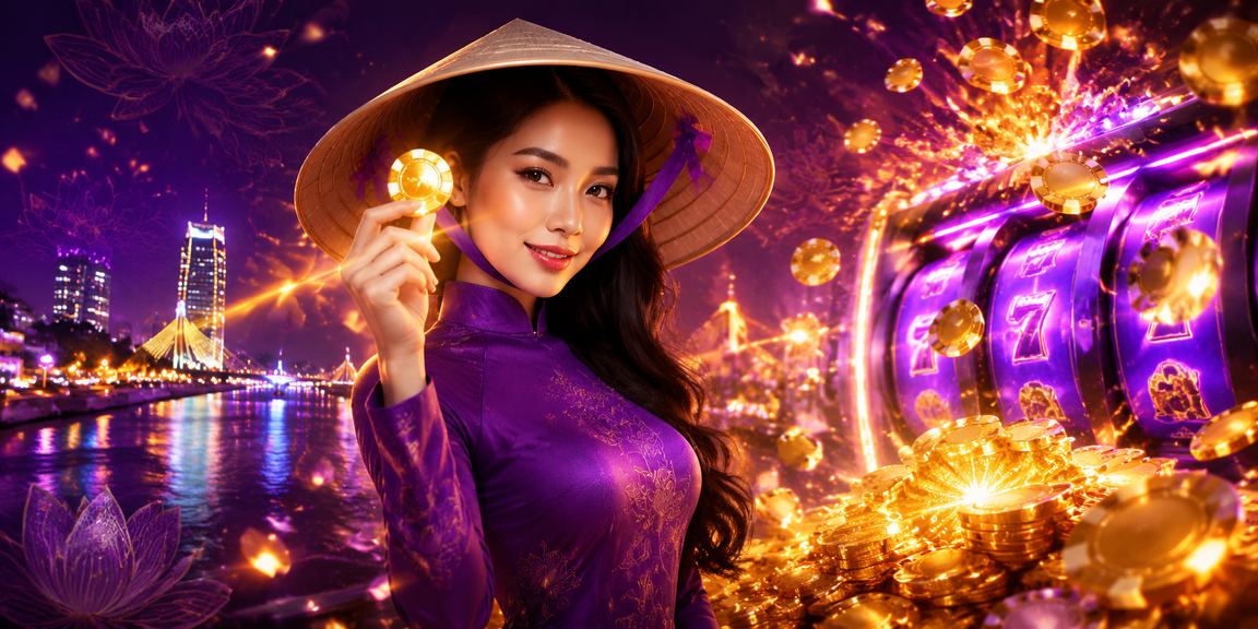 Người chơi tại Đà Nẵng trải nghiệm slot game với nón lá – kết hợp văn hóa Việt và cá cược trực tuyến