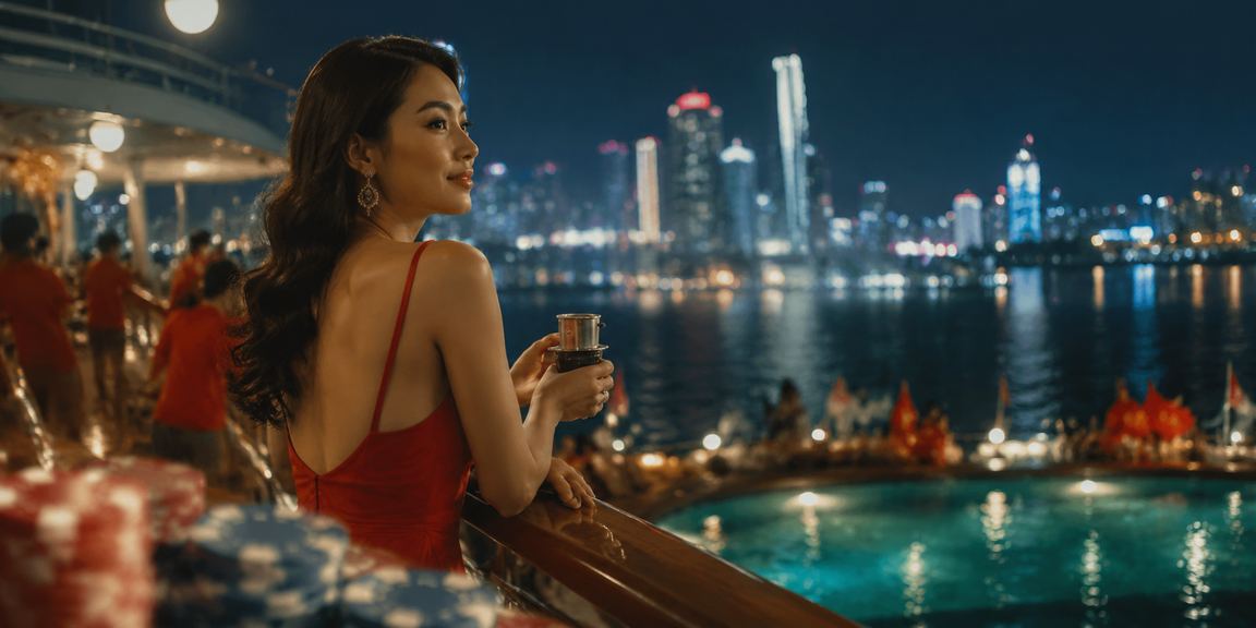 Người dùng tại Hạ Long xem kết quả xổ số và cà phê buổi sáng
